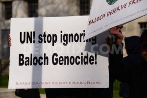 The hunger strike camp of families of abducted Baloch entered 1147th day